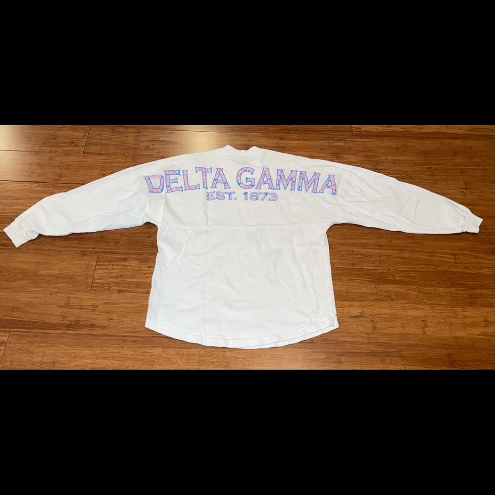 White Delta Gamma Spirit Jersey